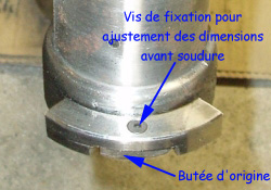 Cale de butée de direction Cale de butée de direction